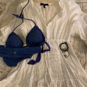 Bcbg Sheer white coverup.